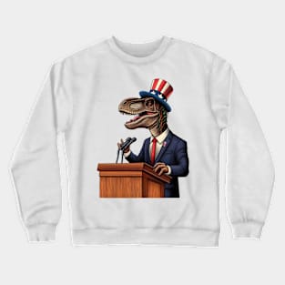 Vote Dinosaur! Crewneck Sweatshirt